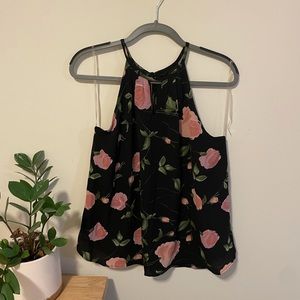 EUC, M Floral flowy sleeveless blouse